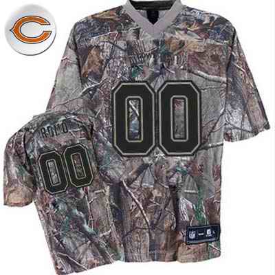 Chicago Bears Men Customized camo Jersey