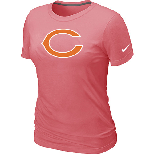 Chicago Bears Pink Women's Logo T-Shirt