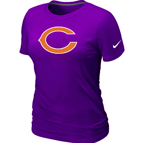 Chicago Bears Purple Women's Logo T-Shirt