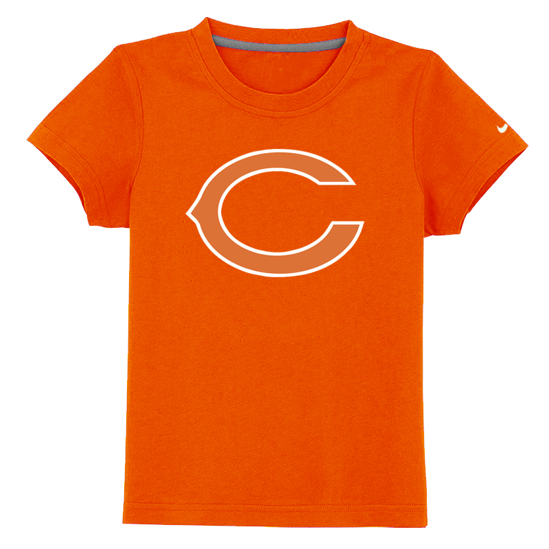 Chicago Bears Sideline Legend Authentic Logo Youth T-Shirt Orange - Click Image to Close