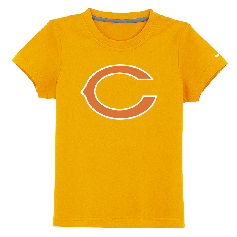 Chicago Bears Sideline Legend Authentic Logo Youth T-Shirt Yellow