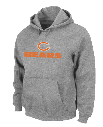 Chicago Bears Sideline Legend Authentic logo Pullover Hoodie Grey