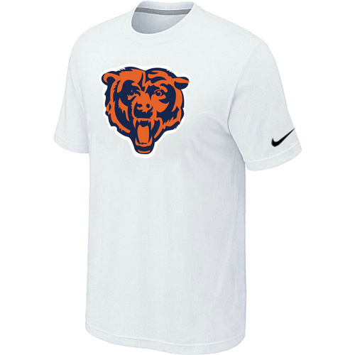 Chicago Bears White Tean Logo T-Shirt