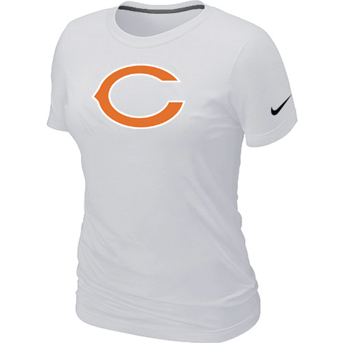 Chicago Bears White Women's Logo T-Shirt