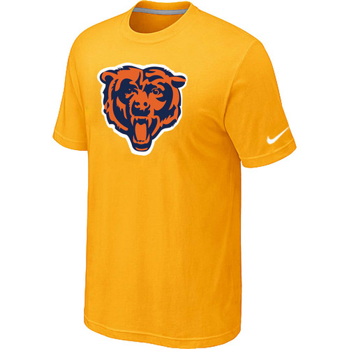 Chicago Bears Yellow Tean Logo T-Shirt