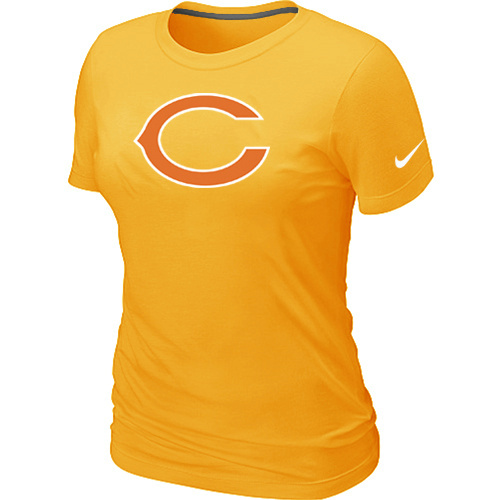 Chicago Bears Yellow Women's Logo T-Shirt