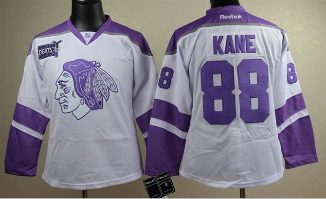 Chicago Blackhawks 88 Kane White Women Jersey