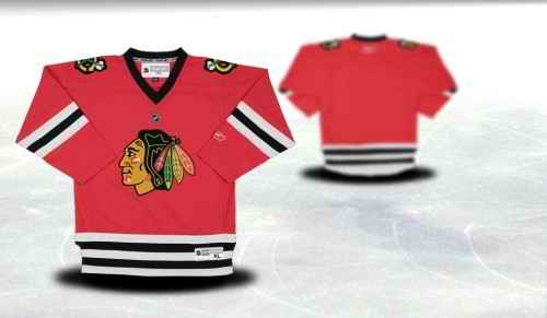 Chicago Blackhawks Youth Customized Red Jersey