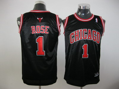 Chicago Bulls 1 Rose Black Youth Jersey