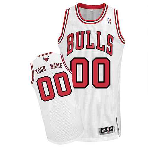 Chicago Bulls Custom white Home Jersey