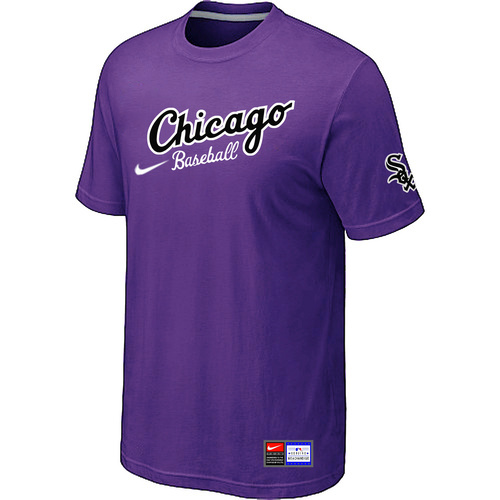 Chicago White Sox Nike Away Practice T-Shirt Purple