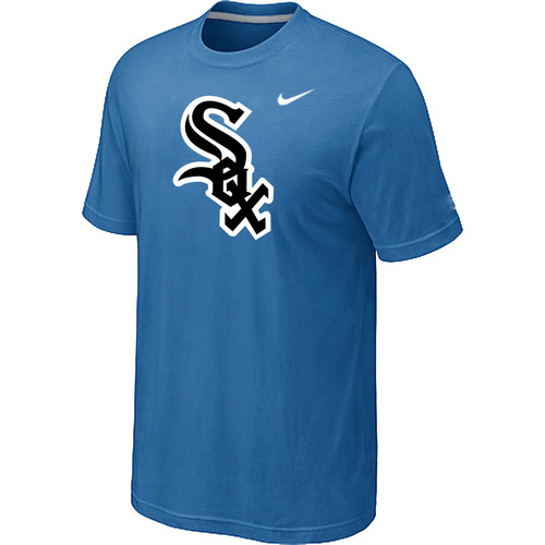 Chicago White Sox Nike Heathered light Blue Club Logo T-Shirt - Click Image to Close