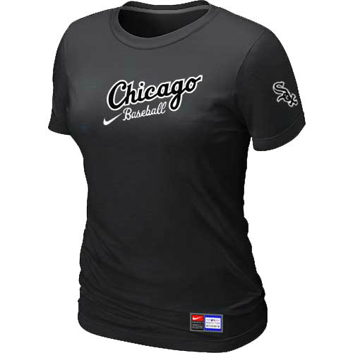 Chicago White Sox Nike Women's Black Away Practice T-Shirt