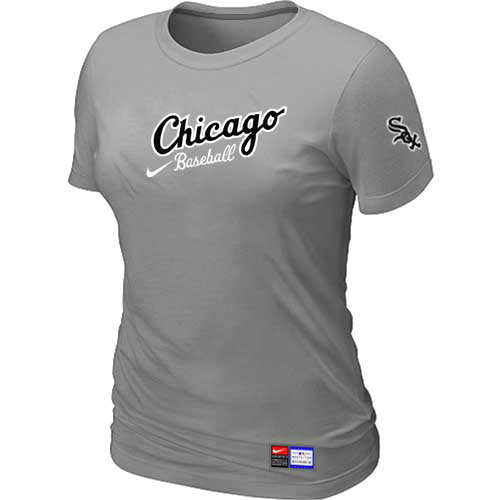 Chicago White Sox Nike Women's L.Grey Away Practice T-Shirt