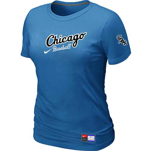Chicago White Sox Nike Women's L.blue Away Practice T-Shirt