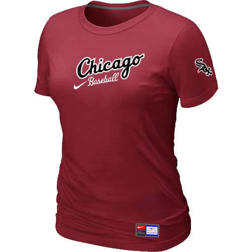 Chicago White Sox Nike Women's Red Away Practice T-Shirt