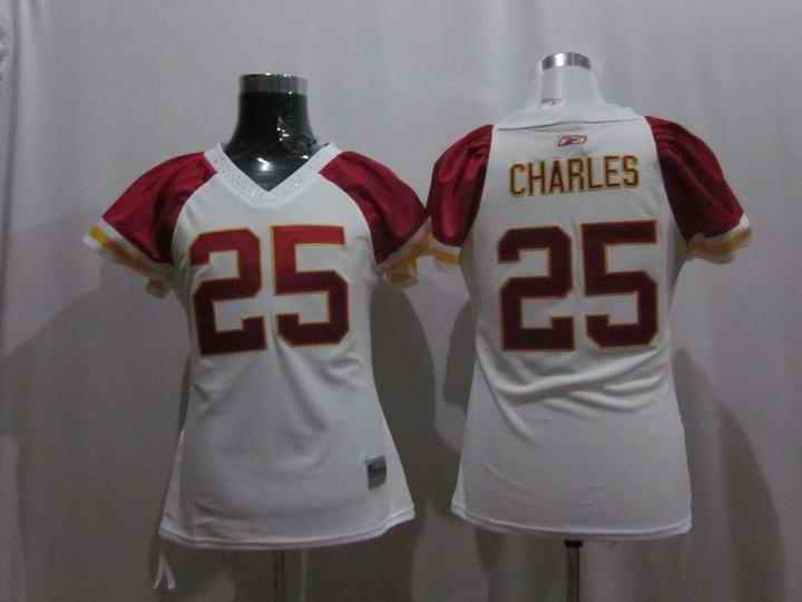 Chiefs 25 Charles white women Jerseys