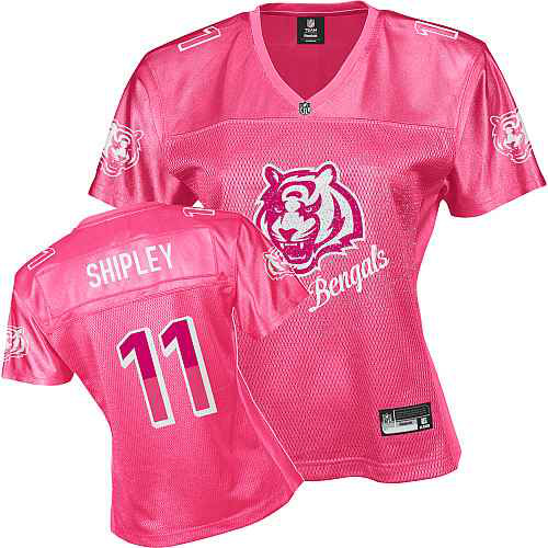 Cincinnati Bengals 11 SHIPLEY pink Womens Jerseys
