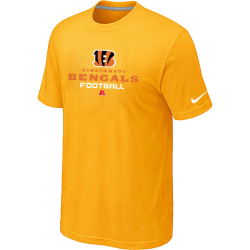 Cincinnati Bengals Critical Victory Yellow T-Shirt