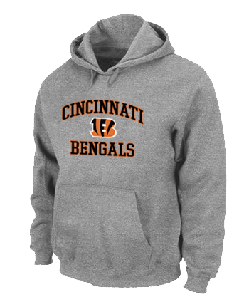 Cincinnati Bengals Heart & Soul Pullover Hoodie Grey Cincinnati Bengals Heart & Soul Pullover Hoodie Grey