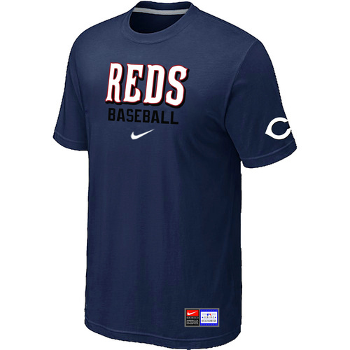 Cincinnati Reds D.Blue Nike Short Sleeve Practice T-Shirt
