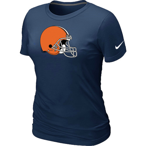 Cleveland Browns D.Blue Women's Logo T-Shirt