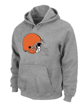 Cleveland Browns Logo Pullover Hoodie Grey Cleveland Browns Logo Pullover Hoodie Grey