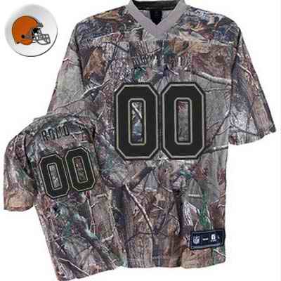 Cleveland Browns Men Customized camo Jersey