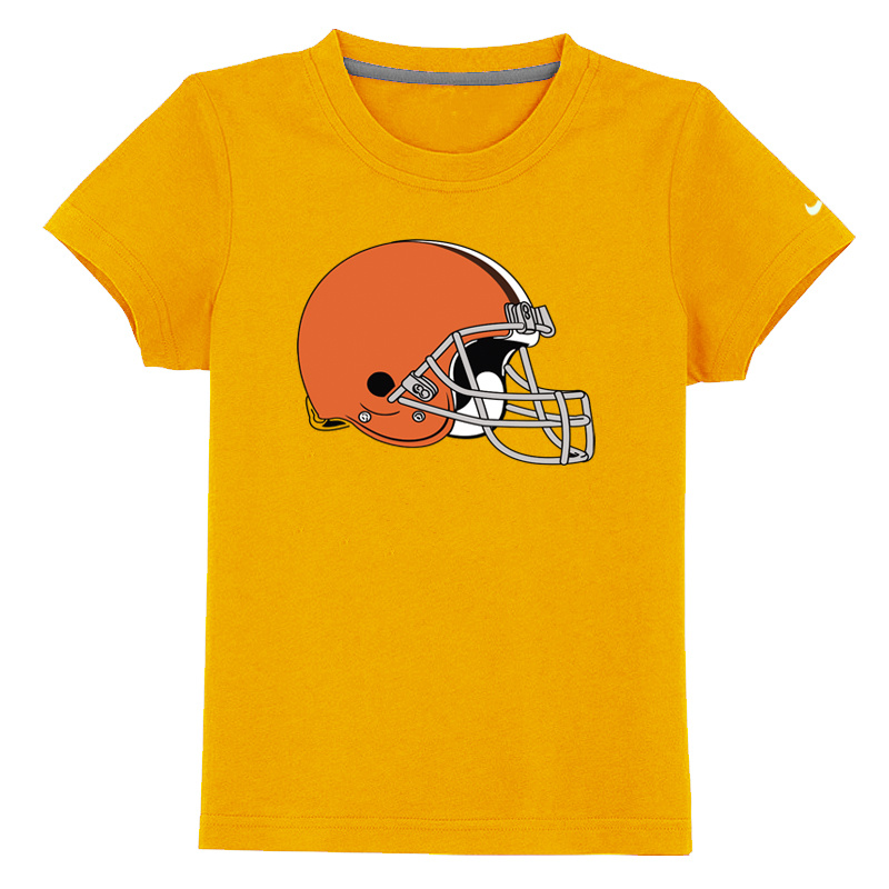 Cleveland Browns Sideline Legend Youth Yellow T-shirt - Click Image to Close