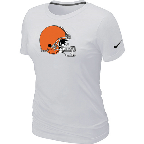 Cleveland Browns White Women's Logo T-Shirt