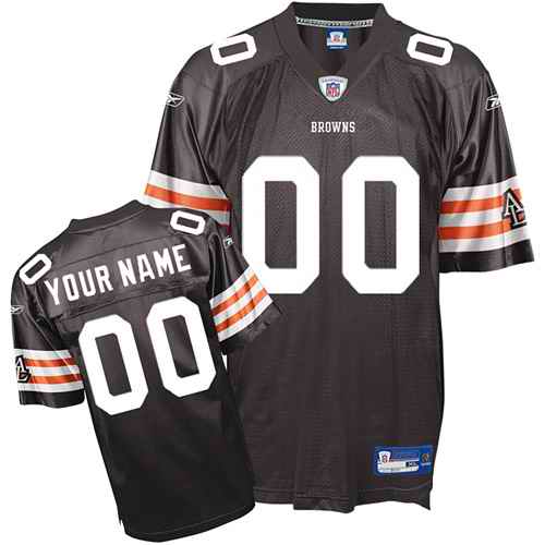 Cleveland Browns Youth Customized brown Jersey