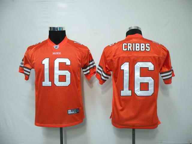 Cleveland Browns Youth Customized orange Jersey