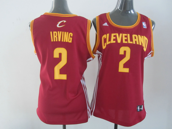 Cleveland Cavaliers 2 IRVING Red Women Jersey