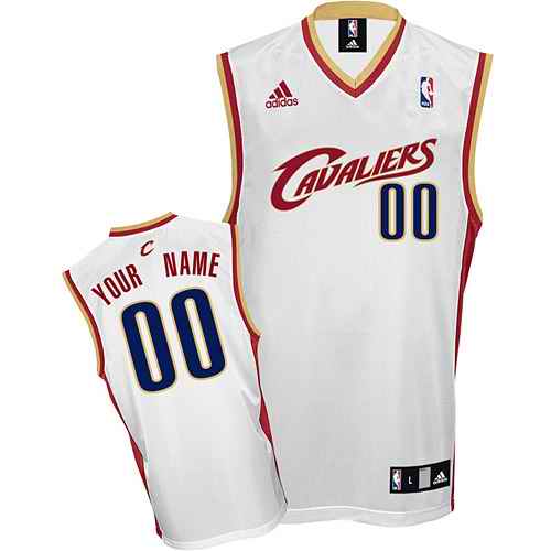 Cleveland Cavaliers Custom white adidas Home Jersey - Click Image to Close