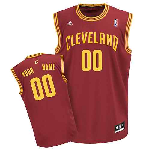 Cleveland Cavaliers Youth Custom red Jersey - Click Image to Close