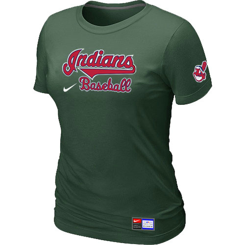 Cleveland Indians D.Green Nike Women's Short Sleeve Practice T-Shirt