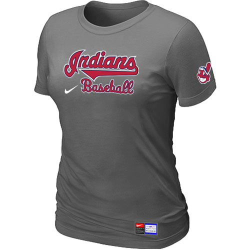 Cleveland Indians D.Grey Nike Women's Short Sleeve Practice T-Shirt - Click Image to Close