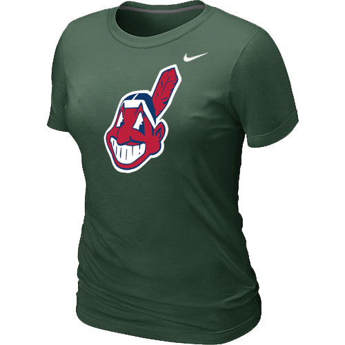 Cleveland Indians Heathered Nike D.Green Blended Women's T-Shirt