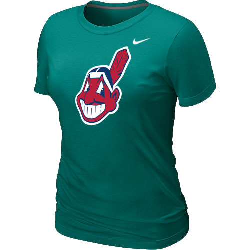 Cleveland Indians Heathered Nike L.Green Blended Women's T-Shirt