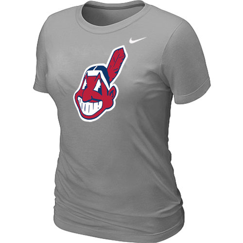 Cleveland Indians Heathered Nike L.Grey Blended Women's T-Shirt
