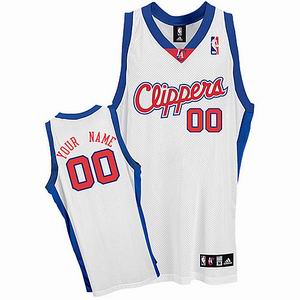 Clippers 00 Blank White Jerseys