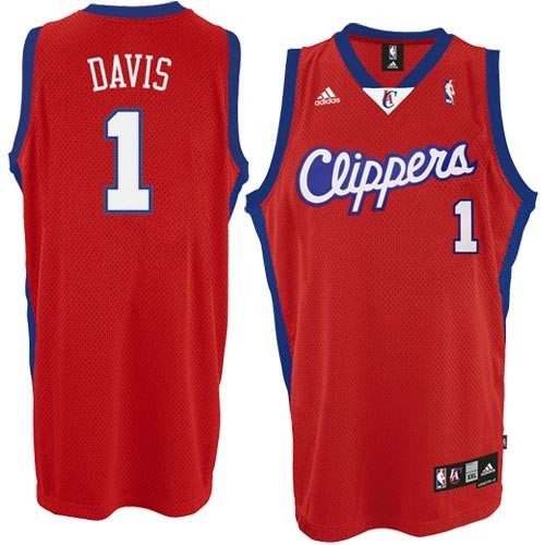 Clippers 1 Baron Davis Red jerseys