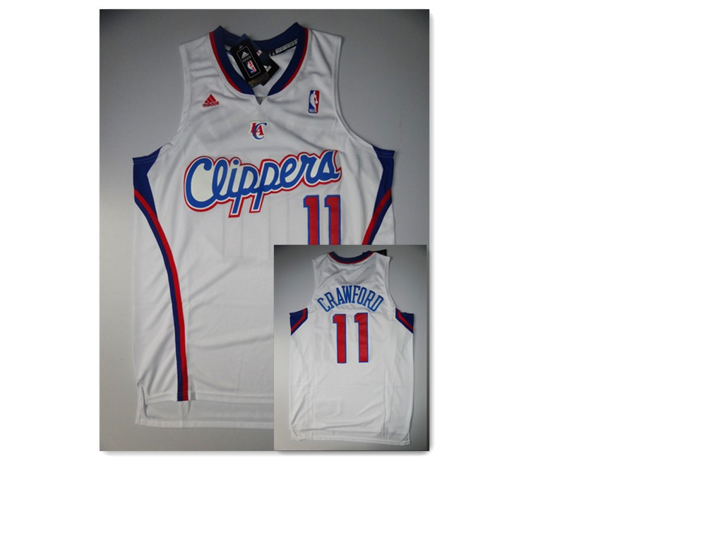 Clippers 11 CRAWFORD White Jerseys - Click Image to Close