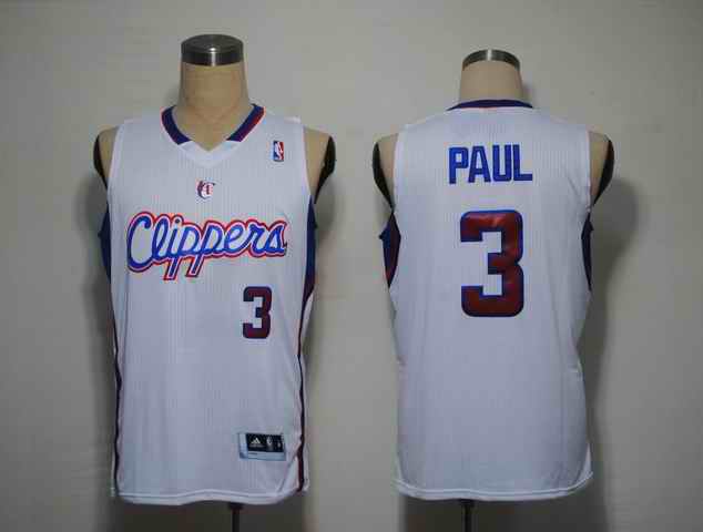 Clippers 3 PAUL White LAC Jerseys
