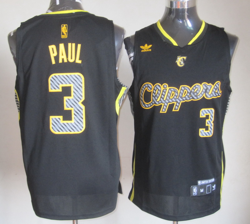 Clippers 3 Paul Black Fashion Jerseys