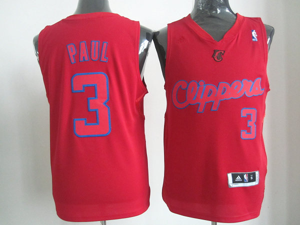 Clippers 3 Paul Red Christmas Jerseys