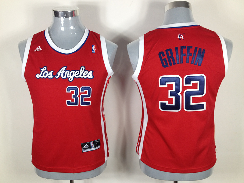 Clippers 32 Griffin Red Women Jersey - Click Image to Close
