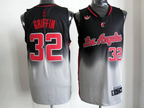 Clippers 32 Griffin Black&Grey Jerseys