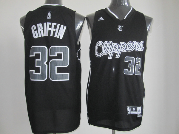 Clippers 32 Griffin Black Jerseys