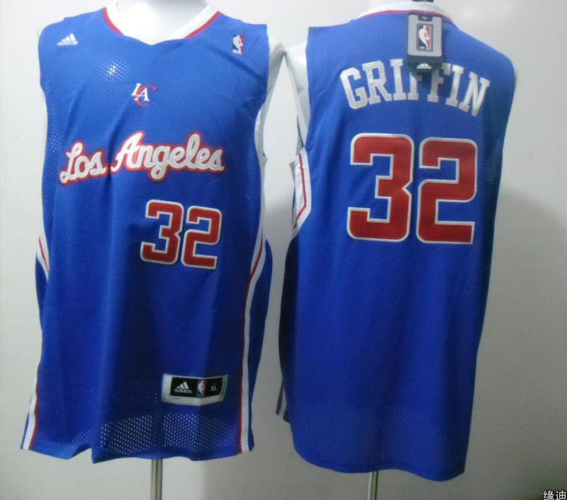 Clippers 32 Griffin Blue Mesh Jerseys